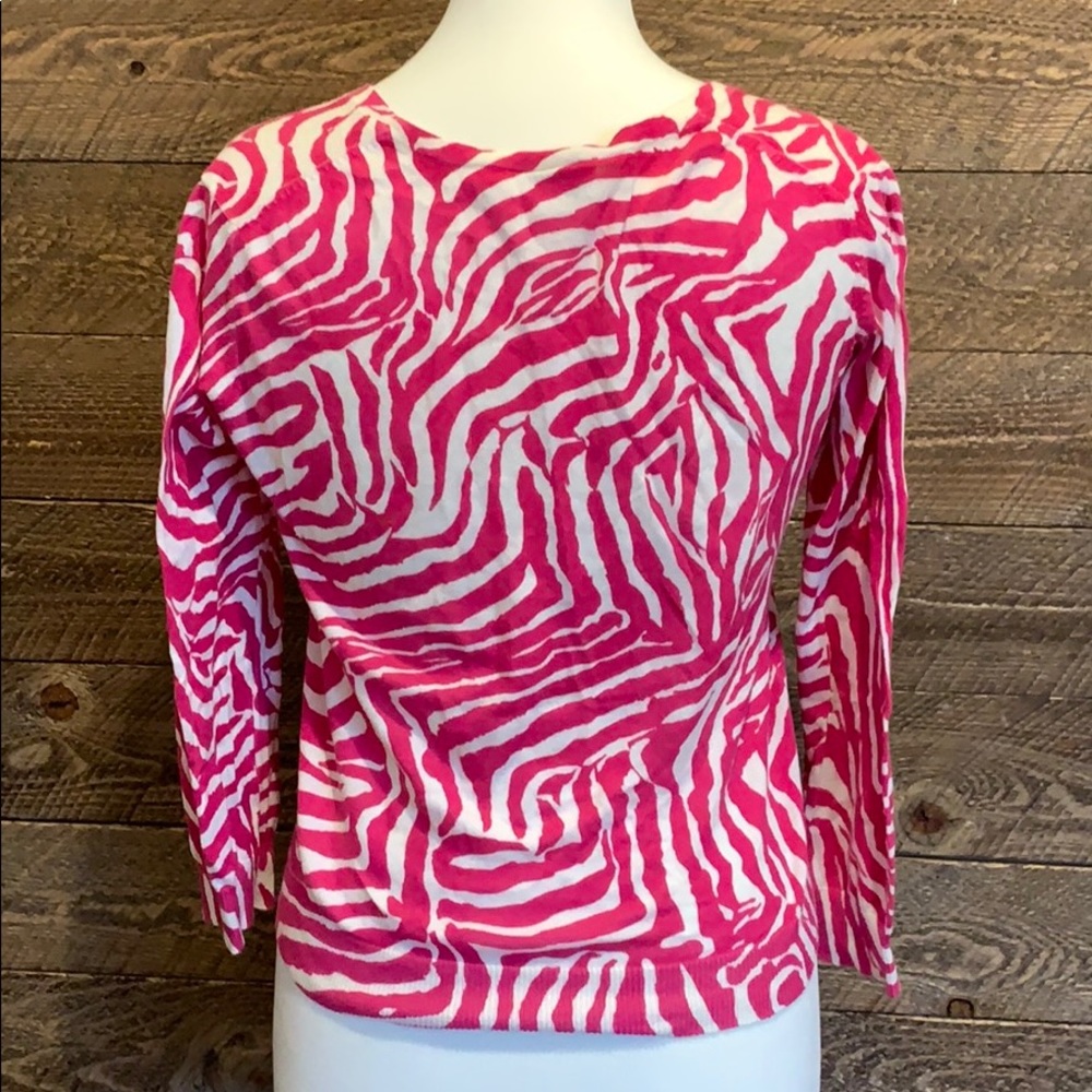 Zebra Button Cardigan - Picture 2 of 5